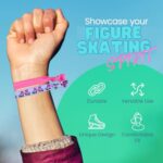 Figure Skating Hair Accessories – Pink No-Crease Hair Ties and Elastic Bands for Girls, Ponytail Holder, Ice Skating Gifts for Figure Skaters