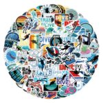 Eikecy 110PCS Diving Decals for Water Bottles, Laptop, Luggage, Phone – Waterproof Vinyl Stickers for Teens & Adults – Outdoors