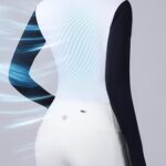 Harrison Howard Women’s Horse Riding Shirt Equestrian Show Shirt Horseback Riding Shirts for Women Spliced Shoulder Navy M