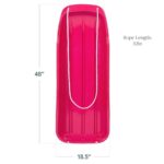 Best Choice Products 48in Kids Plastic Toboggan Snow Sled w/Pull Rope – Pink