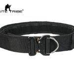 Elite Tribe Emerson COBRA 1.75-2inch One-pcs Combat Belt Airsoft Tactical Waist Belt (L, Black)