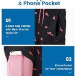 maamgic Swim Trunks Men 2 in 1 Mens Bathing Suit 7 Inch Quick Dry Mens Swimming Trunks with Zipper Pockets