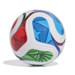 Adidas Unisex-Adult World Cup Soccer Ball, White/Team Royal Blue/Solar Blue/Power Red, 4