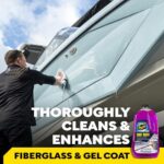 Meguiar’s M43 Marine/RV Boat Wash, pH-Balanced Boat/RV Wash for Protecting Fiberglass and Gel Coat, Streak-Free Shine that Keeps Surfaces Clean and Protected, 64 Oz