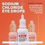 Rugby Sodium Chloride Hypertonicity Ophthalmic Eye Solution 5% – Sodium Chloride Eye Drops for Temporary Corneal Edema Symptom Support – Alcohol-Free – 0.5 Fl. Oz. (3-Pack)