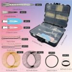 B1jounie YA Hair Accessories Kit, 160Pcs Hair Clips for Women Girls Dance Ballet Cheerleading Travel with Storage Box