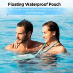 CACOE [Floatable] Floating Universal IPX8 Waterproof Phone case 2 Pack-Up to 7.0″,Adjustable Lanyard Phone Pouch,Cellphone Dry Bags for Vacation Beach Pool Kayak Cruise Travel Essentials?Black+Green?