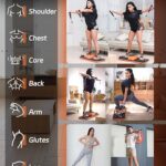 Smart Portable Home Gym Strength Training Workout Cable Machine, All in one Gym,Functional Full Body Fitness Equipment, 220LBS Resistance,Compact for Travel,Small Space & Home Exercise Orange