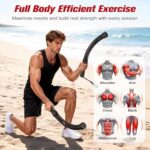 RELIFE REBUILD YOUR LIFE Ropeless Battle Ropes, 2 in 1 Cordless Battle Ropes for Home Gym – Portable Home Gym Equipment for HIIT, Strength Building, Low-Impact Cardio for Men & Women