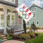 USA Olympic Flag 3×5 Ft Sports Championship for Indoor Outdoor Banner