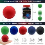 Magicorange 15 Pack Racquetball Multi Colored Racquetballs High Bounce Rubber Racquetballs (Navy Blue)