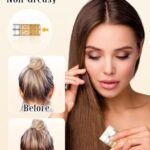 Slick Back Hair Brush & Hair Wax Stick Set – Frizz Control & Flyaway Smoothing – Sleek Ponytails, Buns, Edges – Styling Cream/Gel/Balm/Pomade Stick for Women – Styling Accessories for Girls & Kids