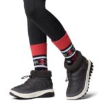 Columbia Womens Snowtrot Shorty Insulated Snow Boot, Shark/Peach, 8