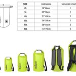 Unigear Dry Bag Waterproof, Floating and Lightweight Bags for Kayaking, Boating, Fishing, Swimming and Camping with Waterproof Phone Case (Yellow, 2L)