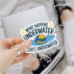 3Pcs What Happens Underwater Stays Underwater Sticker Funny Water Polo Stickers Water Polo Team Water Polo Coach Gift Water Polo Player Decal for Laptop Bottle Phone Car Hard Hat Helmet 3″ (S1)