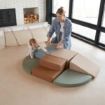 ZICOTO Fun Climbing Toy Set for Toddlers Aged 1-3 – Incl. Crawl Through Tunnel & PU-Leather Climbing Blocks for Unlimited Indoor Fun – Perfect Foam Play Gym for Baby/Kids to Safely Learn New Skills