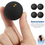 Toddmomy 4 Pcs Squash Balls, Double Yellow Dots, Single Yellow Dots, Single Red s, Blue, Sports Squash Ball High Bounce Squash Ball for Beginners and Training