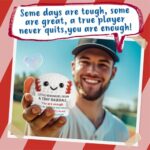 TKGIFTHOT Easter Positive Crochet Baseball Gift Handmade Baseball Gifts for Men Women Son Daughter Emotional Inspiring Support Present for Teammate Coach Boyfriend Brother Get Well Soon