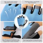 Xtinmee 4 Pairs UV Protection Fishing Gloves Half Finger Sun Rowing Gloves for Women Men Outdoor Kayaking Hiking Paddling Driving Canoeing Sailing, 4 Styles, XL