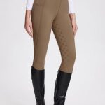 baleaf Womens Horse Riding Pants Equestrian Full Seat Breeches Horseback Tights Silicone Zipped Pocket Brown M