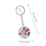 KCKEYS National Flags Football Keychain, Soccer Keychain, World Cup Soccer Ball Key Chain, Soccer Key Chains for Men’s Backpack, Sports Souvenir Carnival Reward Keychains