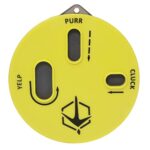 Hunters Specialties HS Strut Cookie Cutt’R Tracer Turkey Clucks Yelps Purrs Hunting Friction Lid Slate Pot Call, Yellow