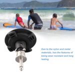 Taddien Windsurfing Mast Base, Surfing Tendon Joint Mast Foot Base 360 ° Universal for Outdoor Sports Black