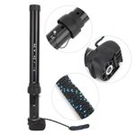 Germer Aluminum Alloy Windsurf Windsurfing Mast Extension Bar, Black Windsurfing Mast Extension Rod Accessory with Base Adapter Hardware, High Strength for Water Sports