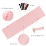 Fishinsea Sport Headbands for Women, Elastic Soft Fabric Non-Slip Hair Bands Hair Warp for Daily Workout Yoga Running Sports