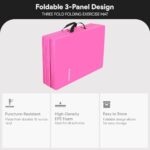 BalanceFrom 6×2 Feet 3-Panel Folding Gymnastics Mat – 2-Inch Thick Pad with Vinyl Surface and Carrying Handles for Tumbling, Yoga, Pilates, Home Workouts, and Martial Arts