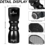 Vastarsky 3-in-1 Cue Tip Tool, Professional Pool Cue Tip Shaper, Billiard Pool Cue Accessories Tool, Scuffer, Shaper, Aerator (Black)