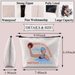 BDPWSS Water Polo Makeup Bag – Player Gift, Never Underestimate a Girl Who Plays Water Polo Toiletry Bag