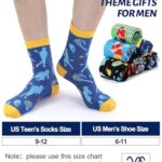 Croknit 6 Pairs Funny Lacrosse Socks for Youth Teens Boys Novelty Sports Athletic Crew Socks Senior Night Team Gifts for Lacrosse Games Regular Season Spring Championship Lax Players Lovers