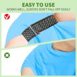 8 Count Softball Sleeve Holders Breathable Mesh Material, Adjustable Straps for Sports Bands, Baseball, Soccer, Sports Shirts – Black, White