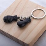 Mini Boxing Glove Keychain Black Car Keys Keychain for Men Women Boxing Gifts for Boxing Coach Leader Teacher Appreciation Gifts for Women Men Future Boxer Gift for Colleague Christmas Gifts for Boxer
