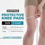 Bodyprox Protective Knee Pads, Thick Sponge, Collision Avoidance Knee Sleeve(Small/Medium)