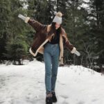 SHIBEVER Winter Boots for Women Snow: Black Fur Lined Warm Ankle Boots – Cold Weather Water Resistant Outdoor Zipper Snow Shoes Size 7