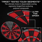 Viper Orion Electronic Dartboard, 15.5 in Regulation Target, 43 Games, Dual LCD Displays, 8 Players, 6 Darts Included, Black