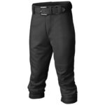 Easton | PRO+ Pull Up Baseball Pant | Youth | Full Length | Elastic Bottom | Youth Black Y M