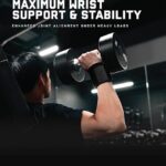 Gymreapers Weightlifting Wrist Wraps, Black/Rubber, 18″