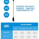 OCEANBROAD Kayak Paddle 90.5in/230cm Alloy Shaft Kayaking Boating Canoeing Oar with Paddle Leash 1 Paddle, Black