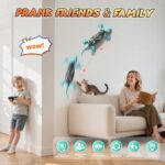 KETIEE RC Wall Crawler Gecko: Wall Climbing Gecko Toy for Kids, Remote Control Climbing Lizard with Led Glowing Eyes, Rechargeable Floor Ceiling Crawling Robot Toy Gifts for Boys Girls 3+Years Old