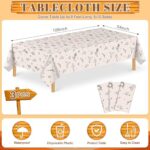 NatNarr 3 Pack Western Cowboy Party Decorations Tablecloth, 54 X 108Inch Rodeo Table Covers Disposable Cowboy Table Cloth Waterproof Tables Cover for Western Rodeo Birthday Party Decor
