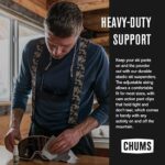 Chums Ski Suspenders for Men & Women – Heavy-Duty Duraflex Clips, Adjustable X-Back Elastic Suspenders for Ski Pants, Snow Pants, Snowboarding & Cold Weather Work – OSFM (Black)