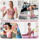 EQUIPRO Adjustable Dumbbell Set, 4 in 1 Weights for Women at Home, Hand Weights Dumbbells for Women, Each 2lb 3lb 4lb 5lb Fast Adjust Weight with Soft TPU Handle for Home Gym Exercise Training