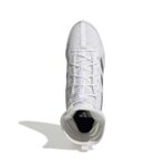 adidas Unisex-Adult Box Hog 4 Boxing, White/Silver Metallic/Black, 10
