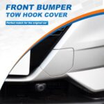 Car Front Bumper Tow Hook Cover Cap Towing Eye for Nissan Rogue Sport 2020 2021 2022 2023 622A0-6MR0H(Black)