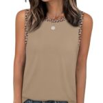 Sampeel Womens Tank Tops Loose Fit Summer Outfits Western Rodeo Business Casual Blouses Dressy Camisole Tops Y2k Coffee L