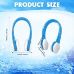 Pengxiaomei 15Pcs Swimming Nose Clips, Nose Plugs for Swimming with Waterproof Silica Gel for Kids (Age 7+) and Adults, Bright Colors