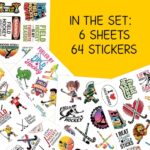 64PCS Field Hockey Stickers – Funny Field Hockey Vinyl Waterproof Stickers for Players, Girls, Laptop, Water Bottle, Scrapbook
